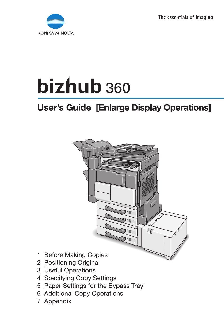 Konica Minolta bizhub 360 User Manual | 152 pages