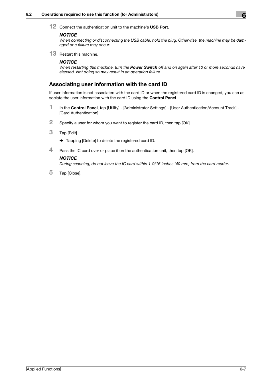 Associating user information with the card id, Associating user information with the card id -7 | Konica Minolta bizhub C3350 User Manual | Page 149 / 153