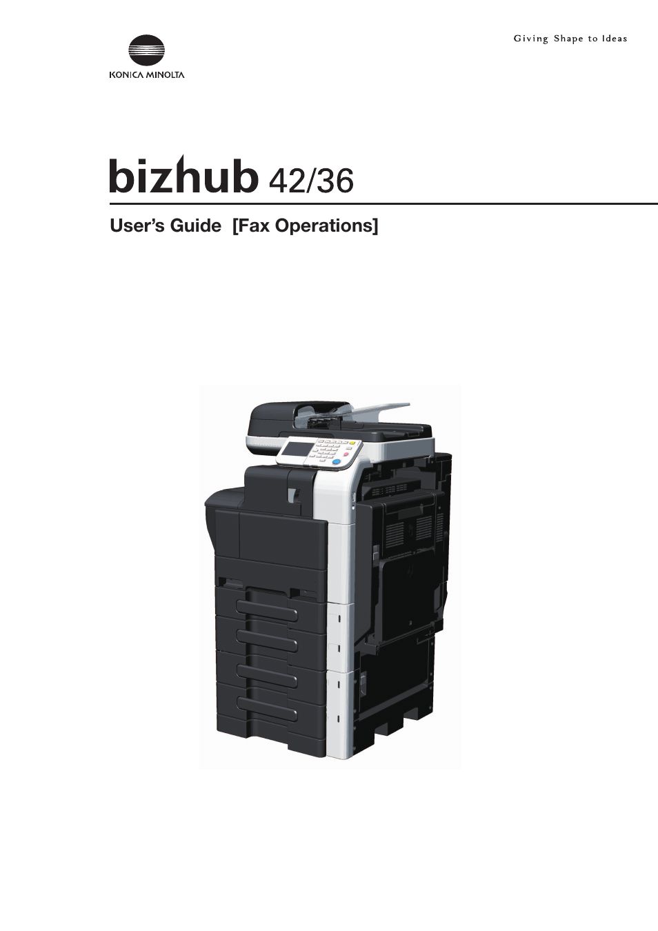 Konica Minolta bizhub 36 User Manual | 195 pages