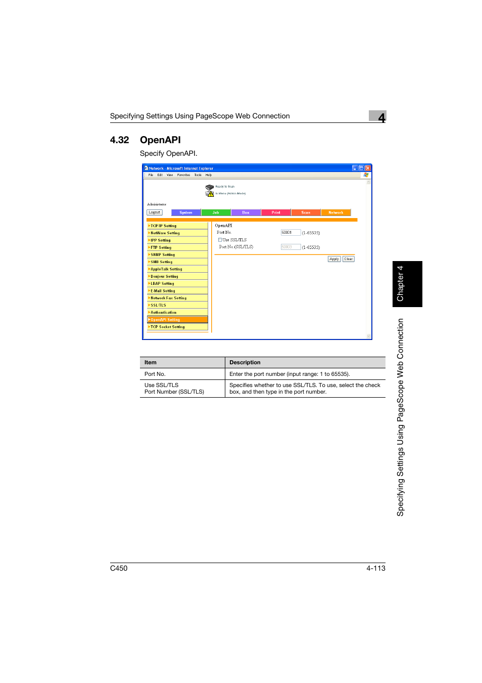 32 openapi, Openapi -113 | Konica Minolta BIZHUB C450 User Manual | Page 372 / 396