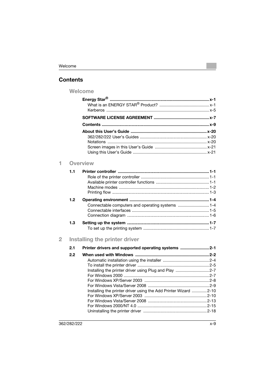 Konica Minolta bizhub 362 User Manual | Page 10 / 372