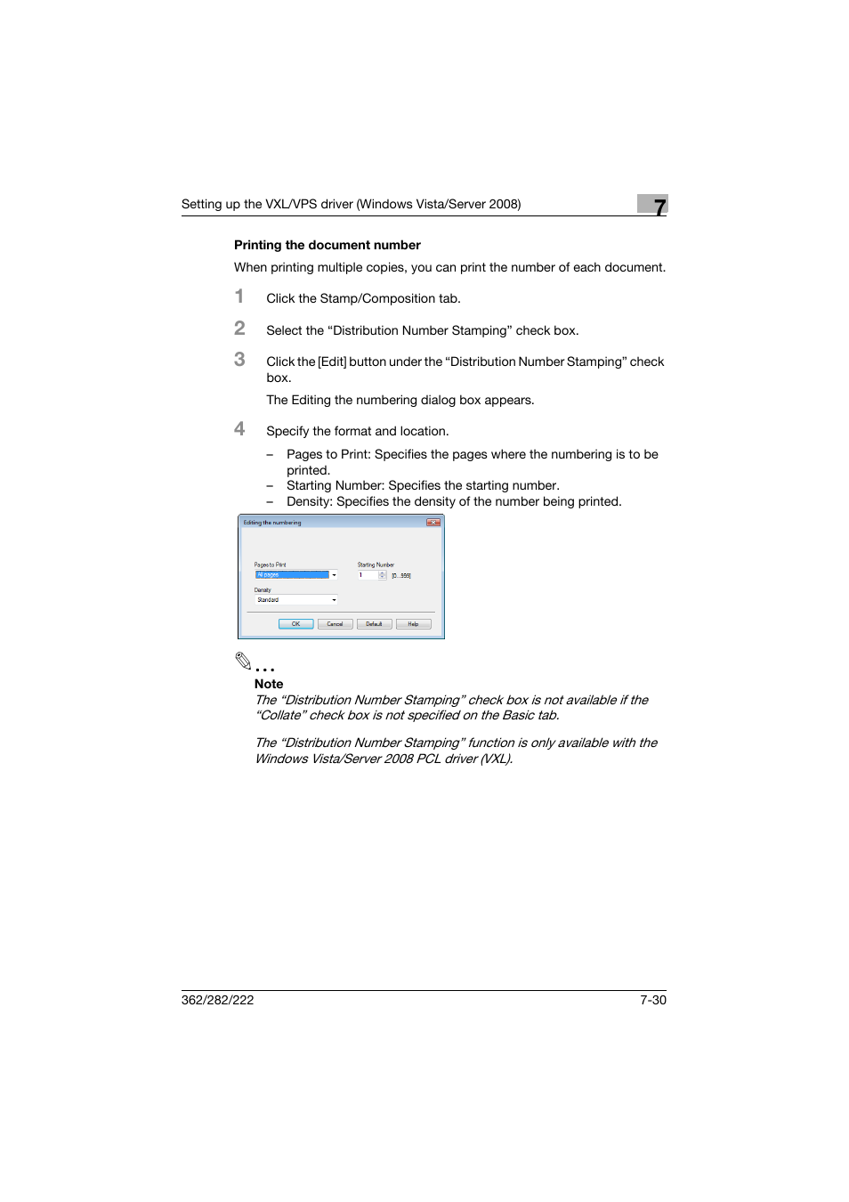 Printing the document number, Printing the document number -30 | Konica Minolta bizhub 362 User Manual | Page 212 / 372