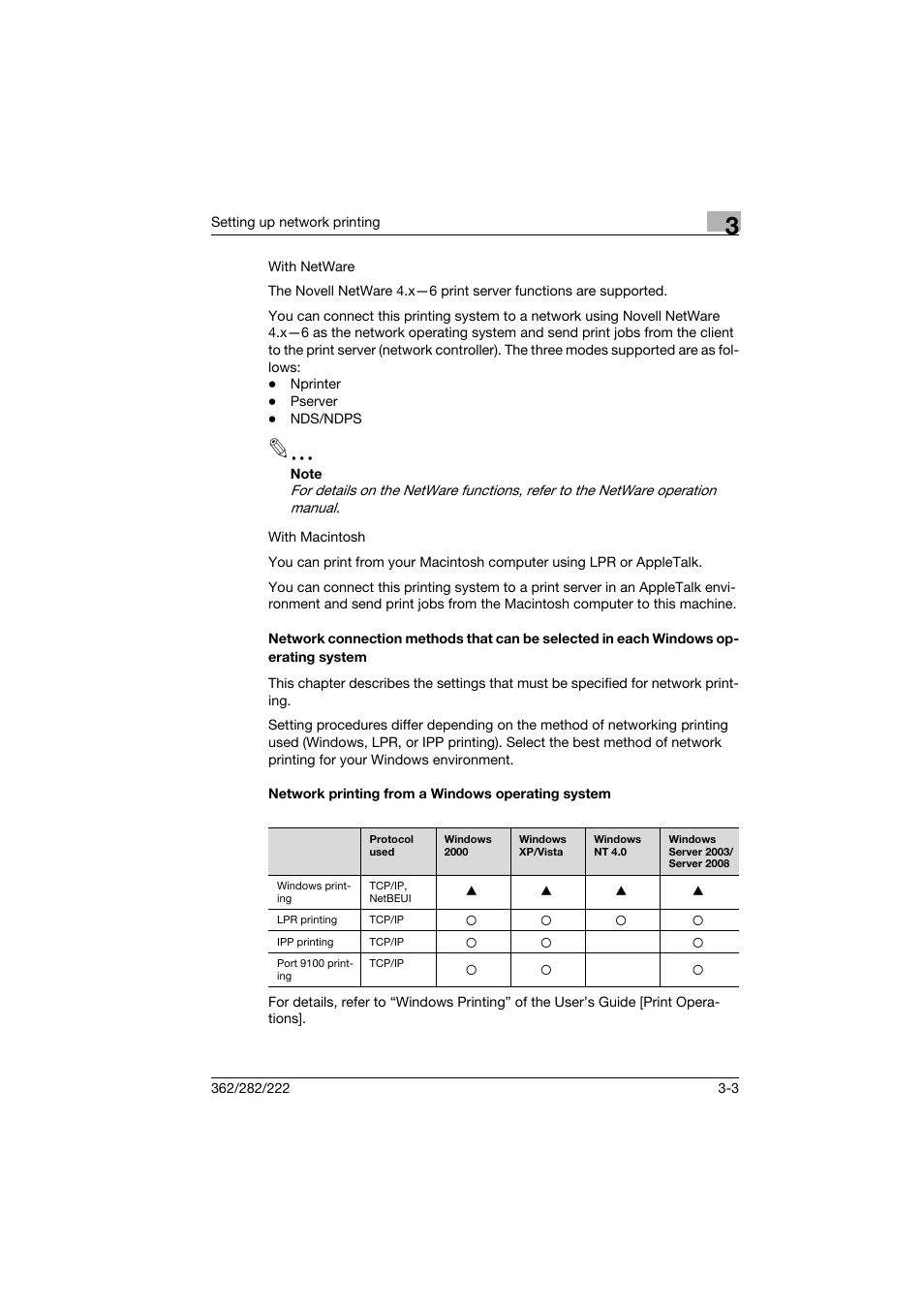 Network printing from a windows operating system | Konica Minolta bizhub 222 User Manual | Page 48 / 94