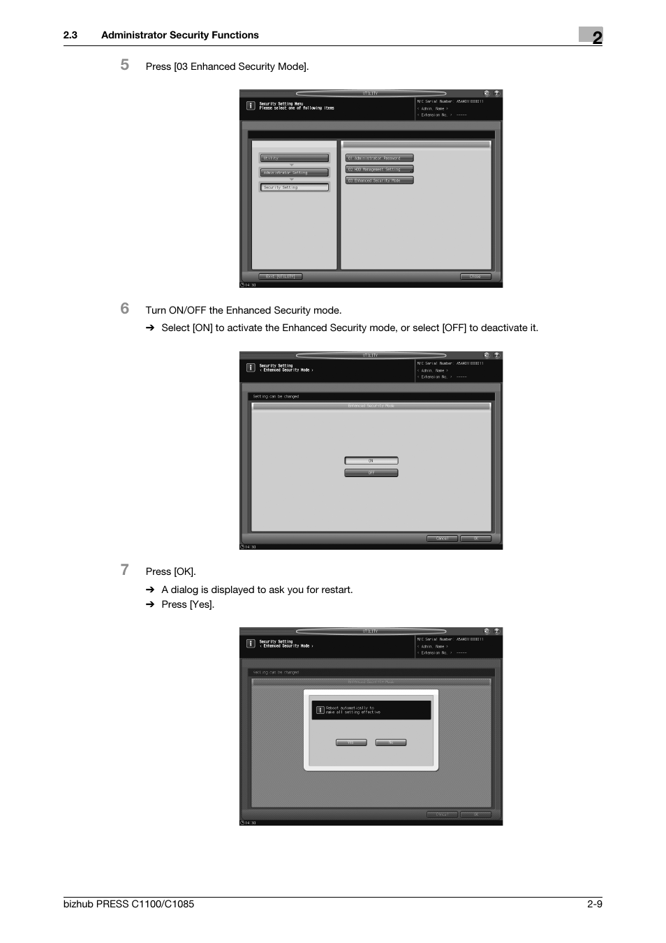 Konica Minolta bizhub PRESS C1100 User Manual | Page 17 / 68