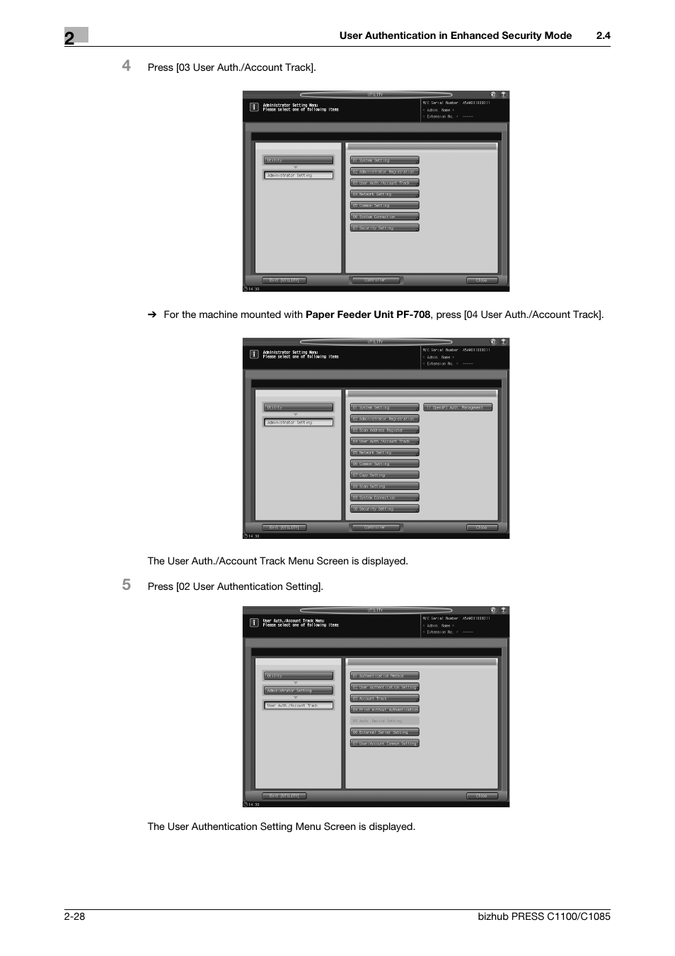 Konica Minolta bizhub PRESS C1100 User Manual | Page 36 / 68