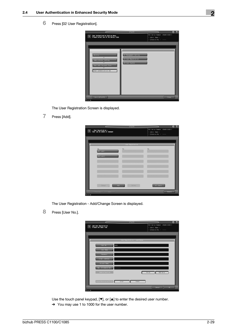 Konica Minolta bizhub PRESS C1100 User Manual | Page 37 / 68