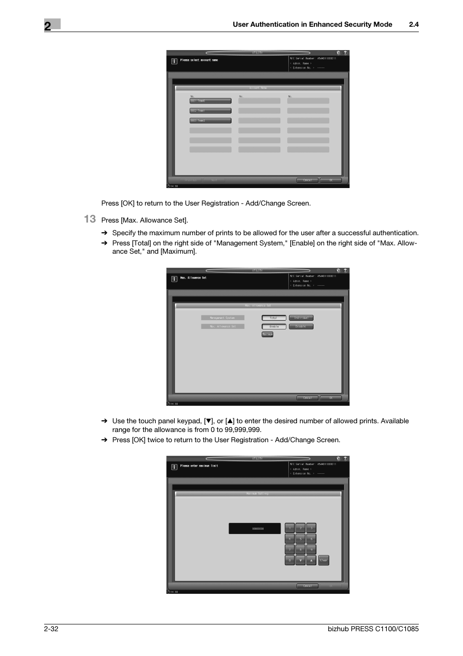 Konica Minolta bizhub PRESS C1100 User Manual | Page 40 / 68