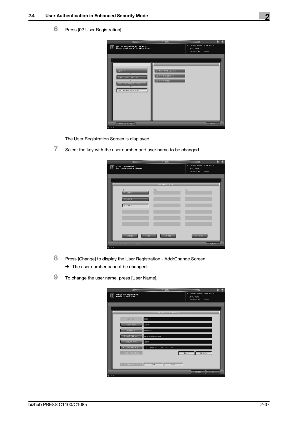 Konica Minolta bizhub PRESS C1100 User Manual | Page 45 / 68