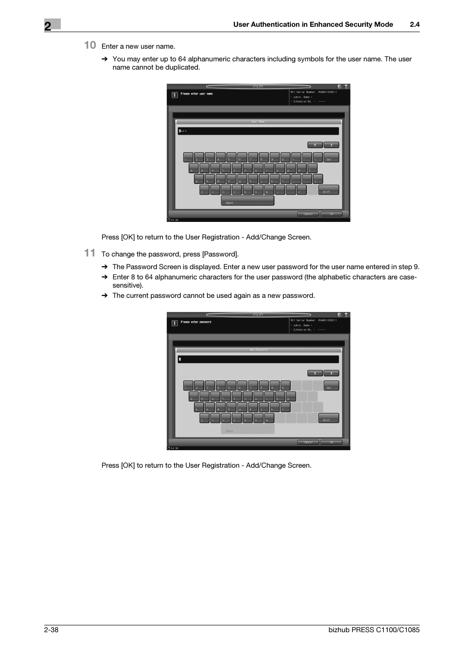 Konica Minolta bizhub PRESS C1100 User Manual | Page 46 / 68