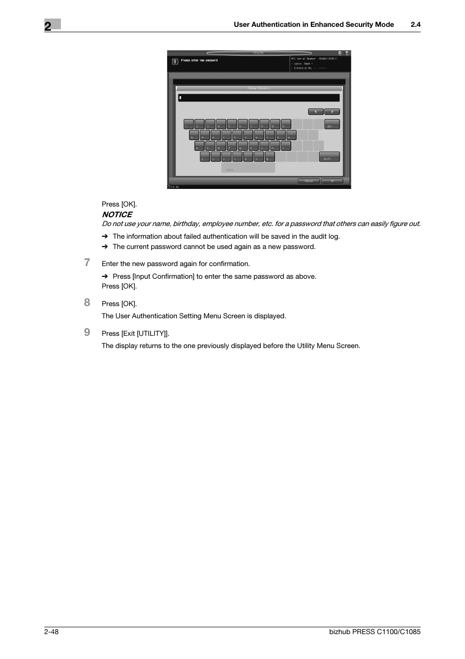 Konica Minolta bizhub PRESS C1100 User Manual | Page 56 / 68