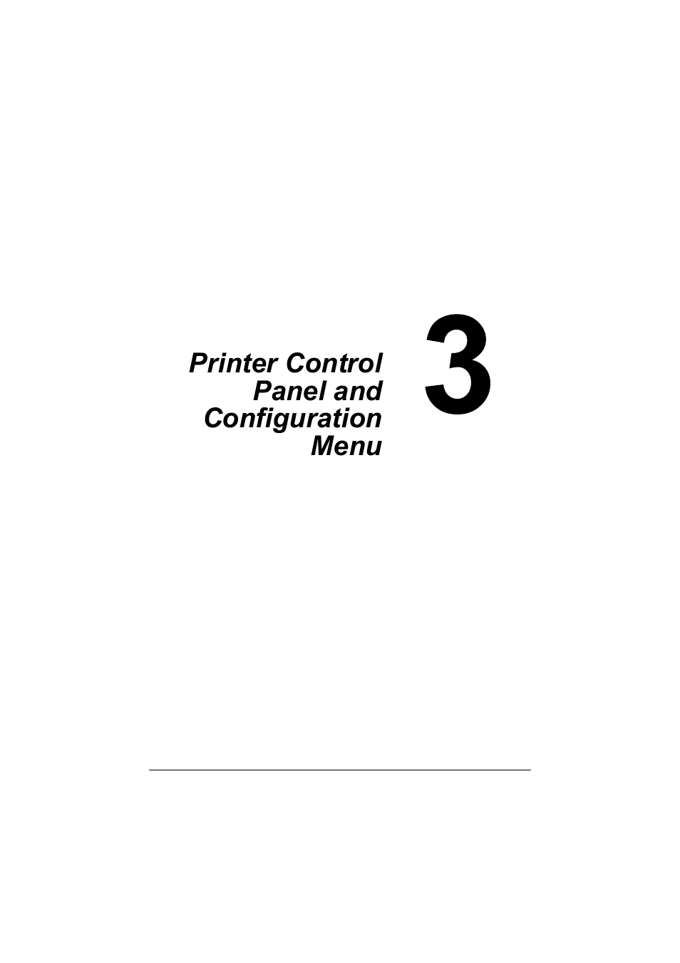 Ch.3 printer control panel and configuration menu, Printer control panel and configuration menu -1 | Konica Minolta magicolor 3730DN User Manual | Page 26 / 164