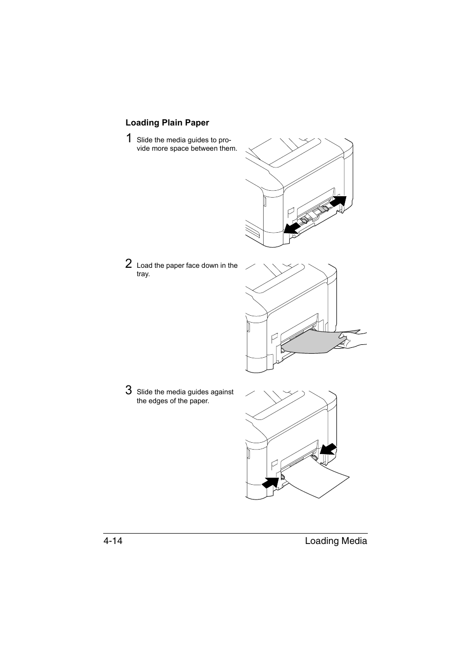 Loading plain paper, Loading plain paper -14 | Konica Minolta magicolor 3730DN User Manual | Page 57 / 164