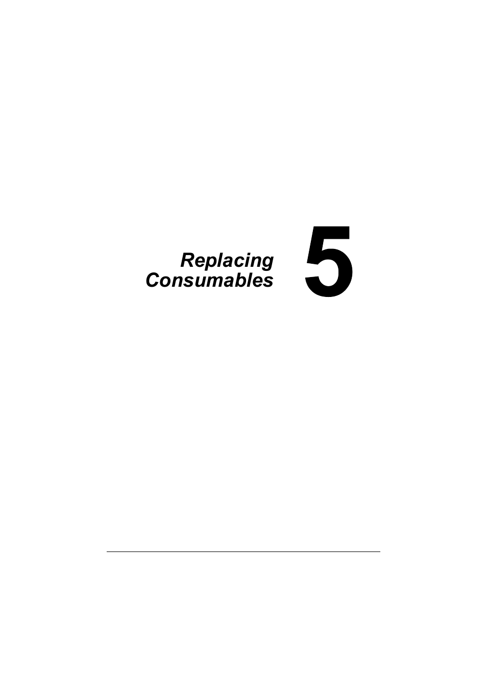 Ch.5 replacing consumables, Replacing consumables -1 | Konica Minolta magicolor 3730DN User Manual | Page 72 / 164