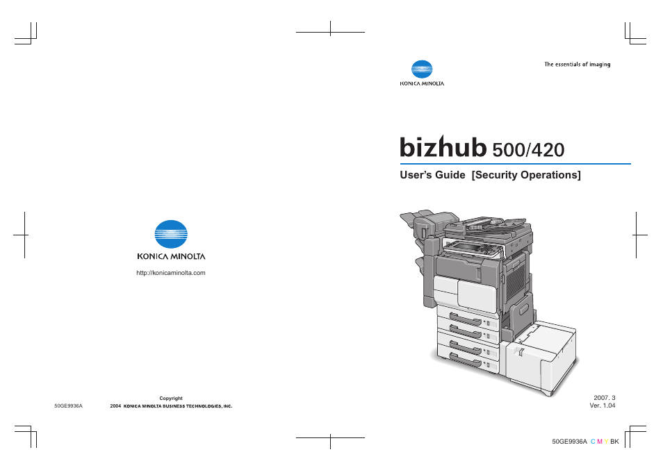 Konica Minolta bizhub 500 User Manual | 194 pages