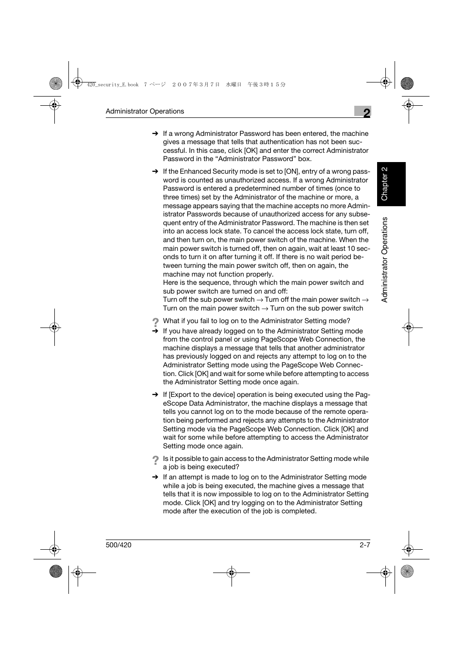 Konica Minolta bizhub 500 User Manual | Page 26 / 194