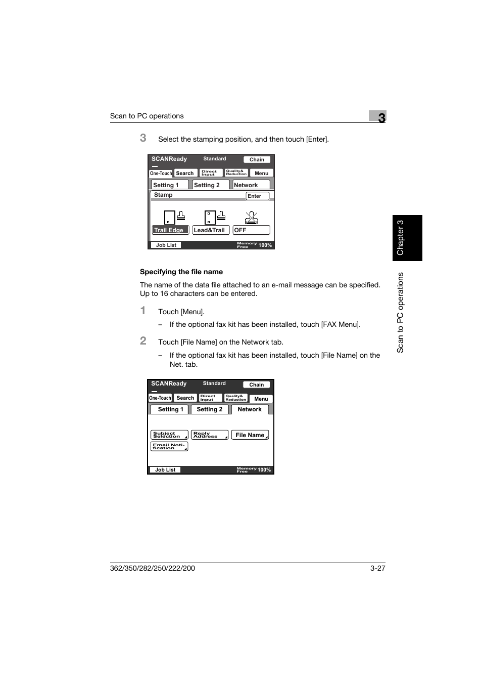 Specifying the file name, Specifying the file name -27 | Konica Minolta bizhub 282 User Manual | Page 102 / 288