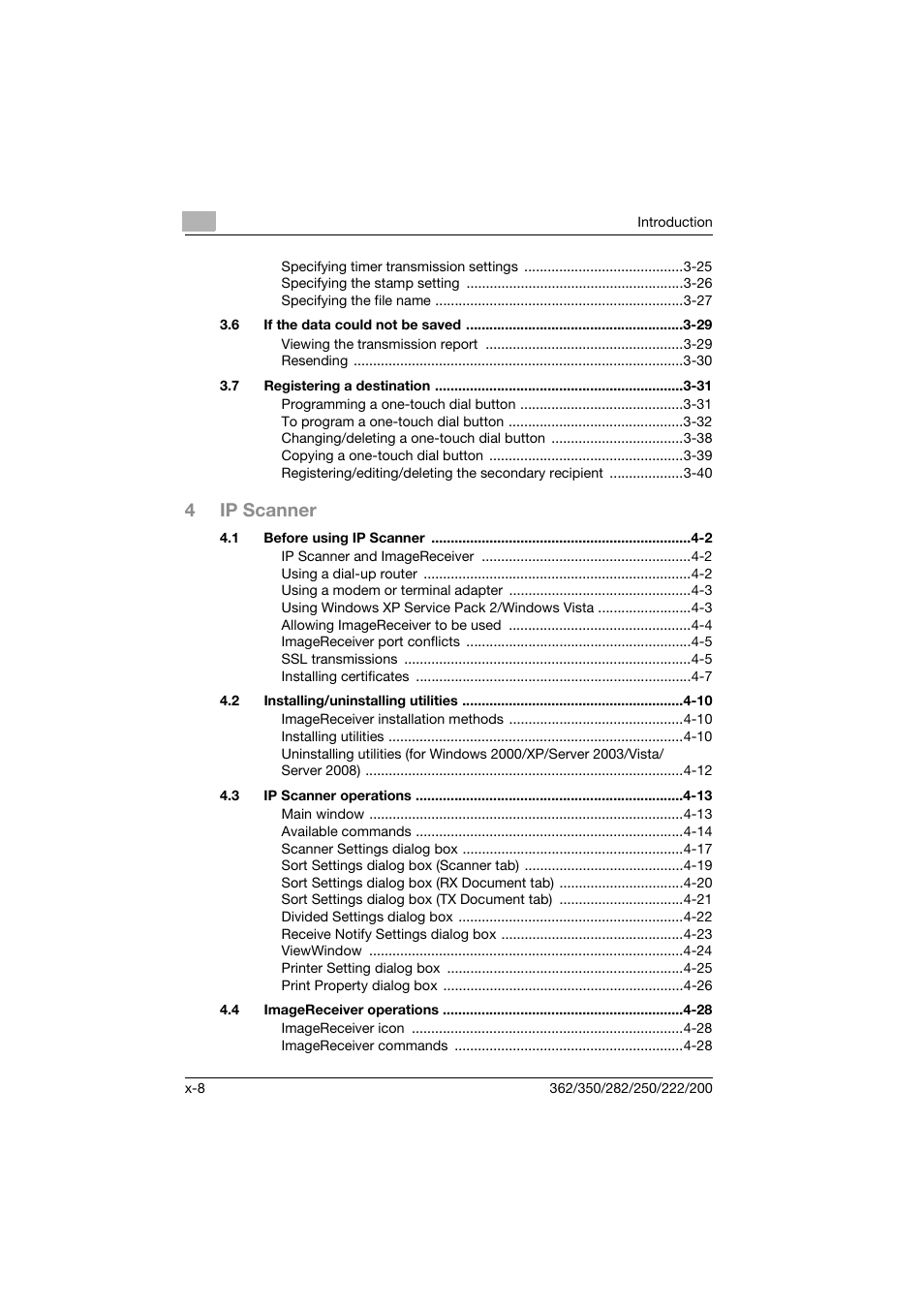 4ip scanner | Konica Minolta bizhub 282 User Manual | Page 9 / 288