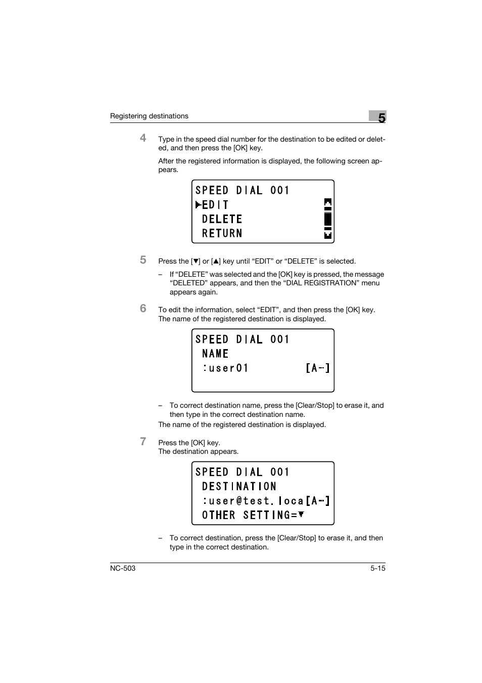 Konica Minolta NC-503 User Manual | Page 104 / 244