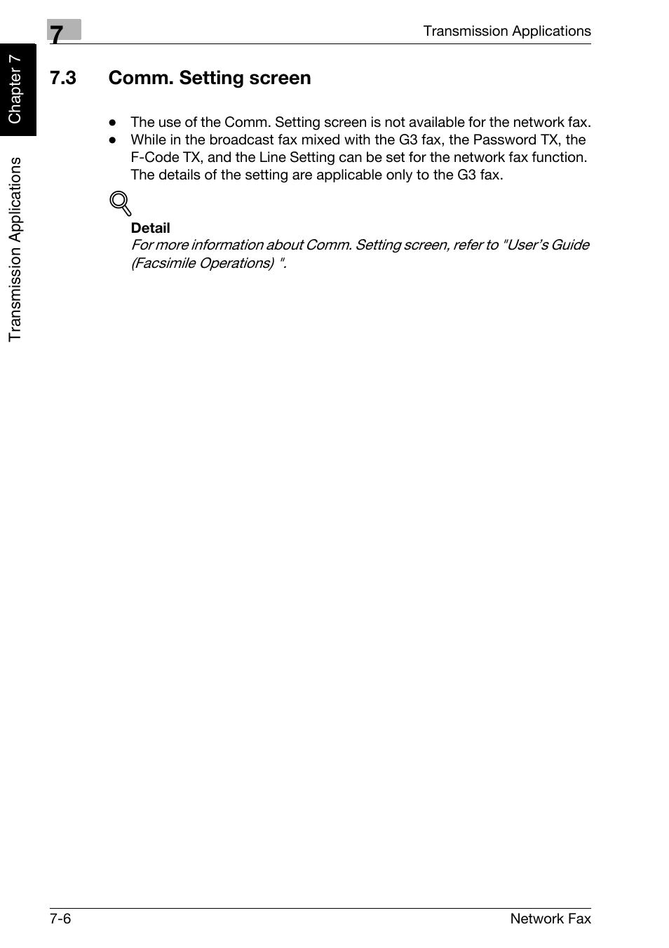 3 comm. setting screen, Comm. setting screen -6 | Konica Minolta bizhub C250 User Manual | Page 121 / 332