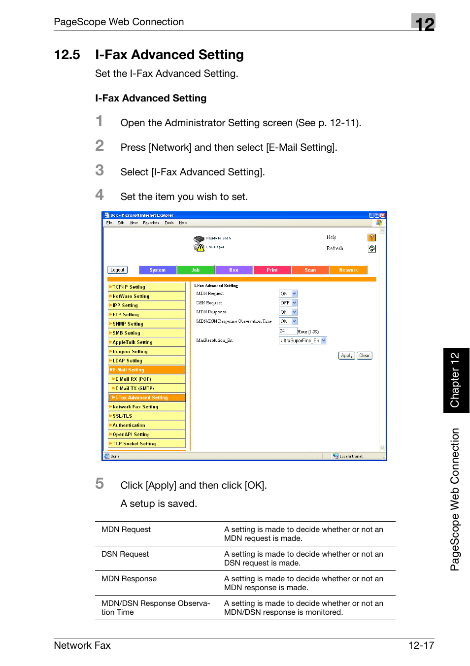 5 i-fax advanced setting, I-fax advanced setting, I-fax advanced setting -17 | Konica Minolta bizhub C250 User Manual | Page 294 / 332