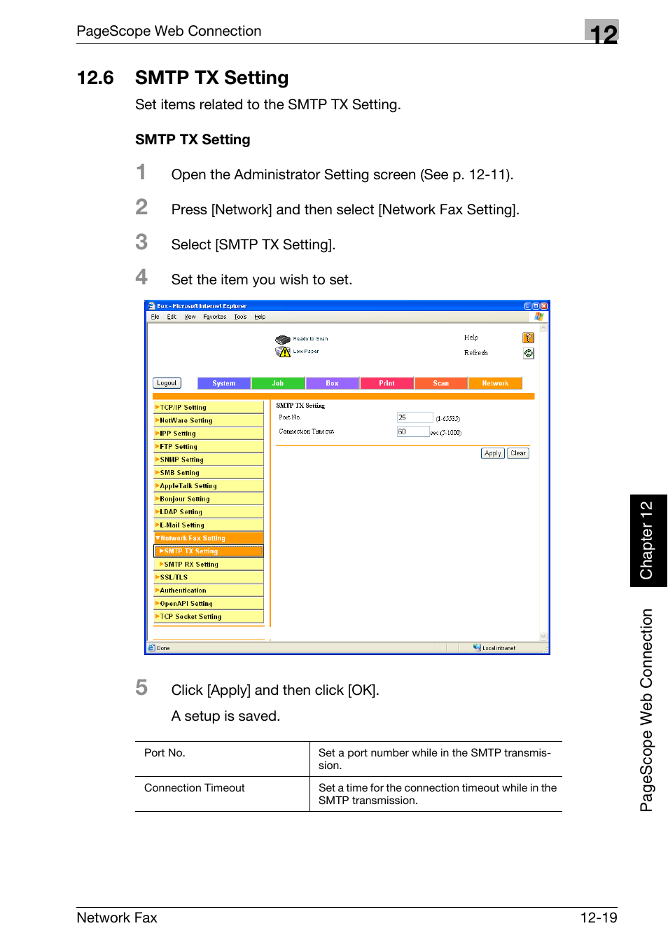 6 smtp tx setting, Smtp tx setting, Smtp tx setting -19 | Konica Minolta bizhub C250 User Manual | Page 296 / 332