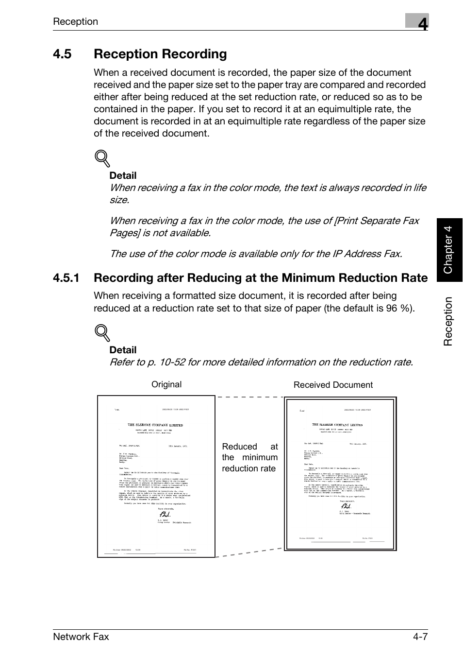 5 reception recording, Reception recording -7 | Konica Minolta bizhub C250 User Manual | Page 92 / 332