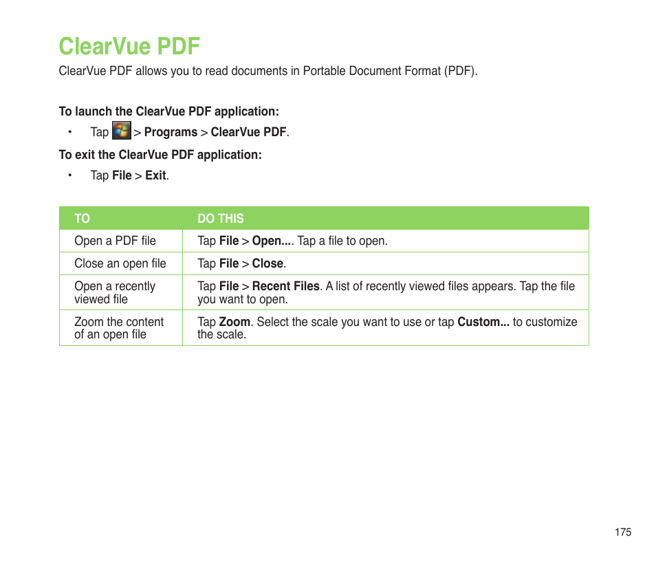Clearvue pdf | Asus P565 User Manual | Page 175 / 190