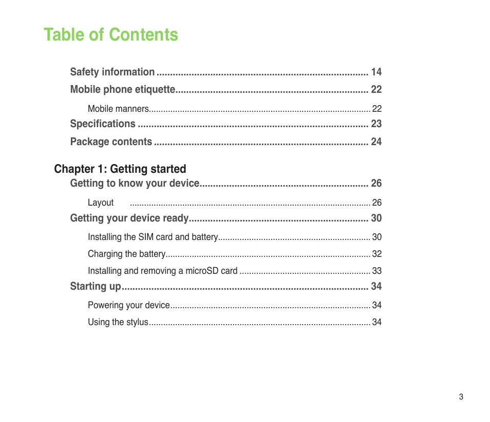 Asus P565 User Manual | Page 3 / 190