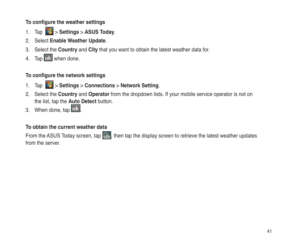 Asus P565 User Manual | Page 41 / 190