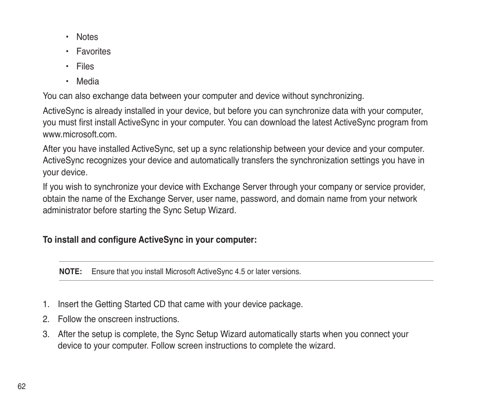 Asus P565 User Manual | Page 62 / 190