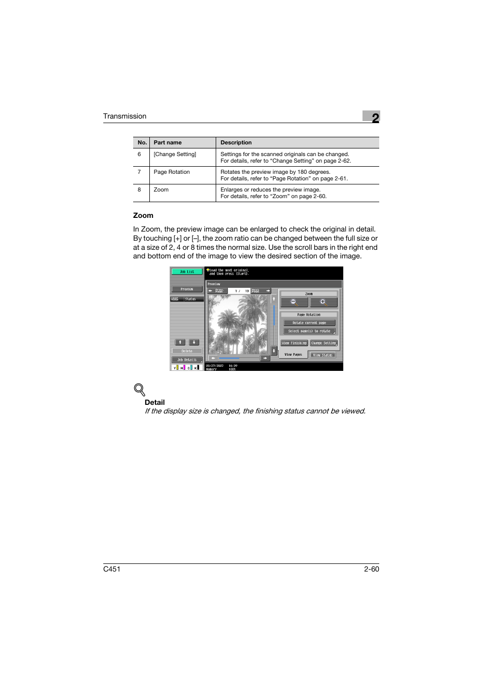 Zoom, Zoom -60 | Konica Minolta bizhub C451 User Manual | Page 103 / 399
