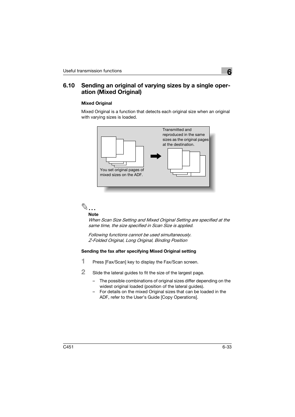 Mixed original | Konica Minolta bizhub C451 User Manual | Page 174 / 399