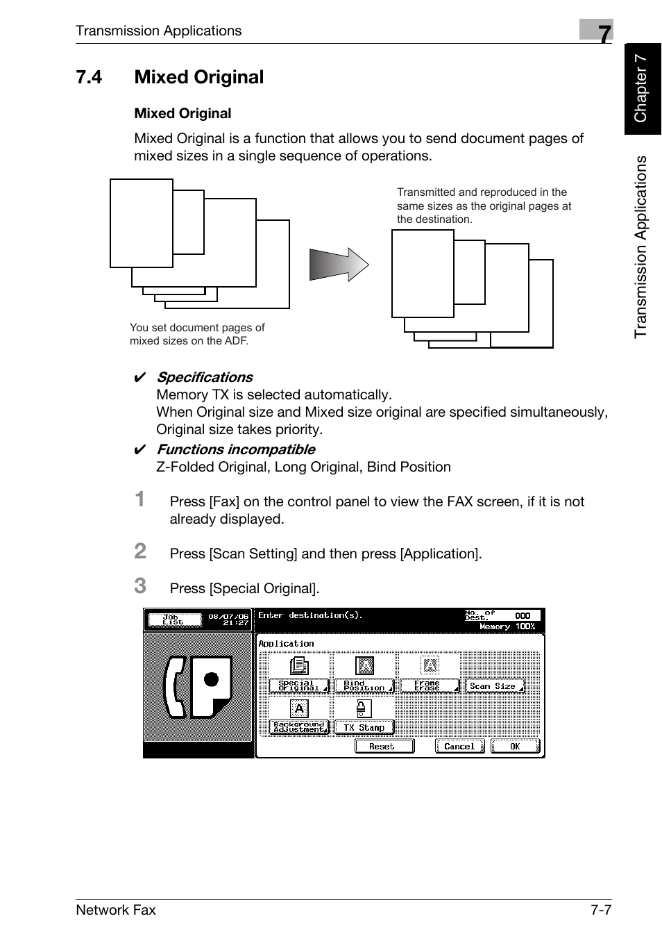 4 mixed original, Mixed original, Mixed original -7 | Konica Minolta bizhub 360 User Manual | Page 120 / 334