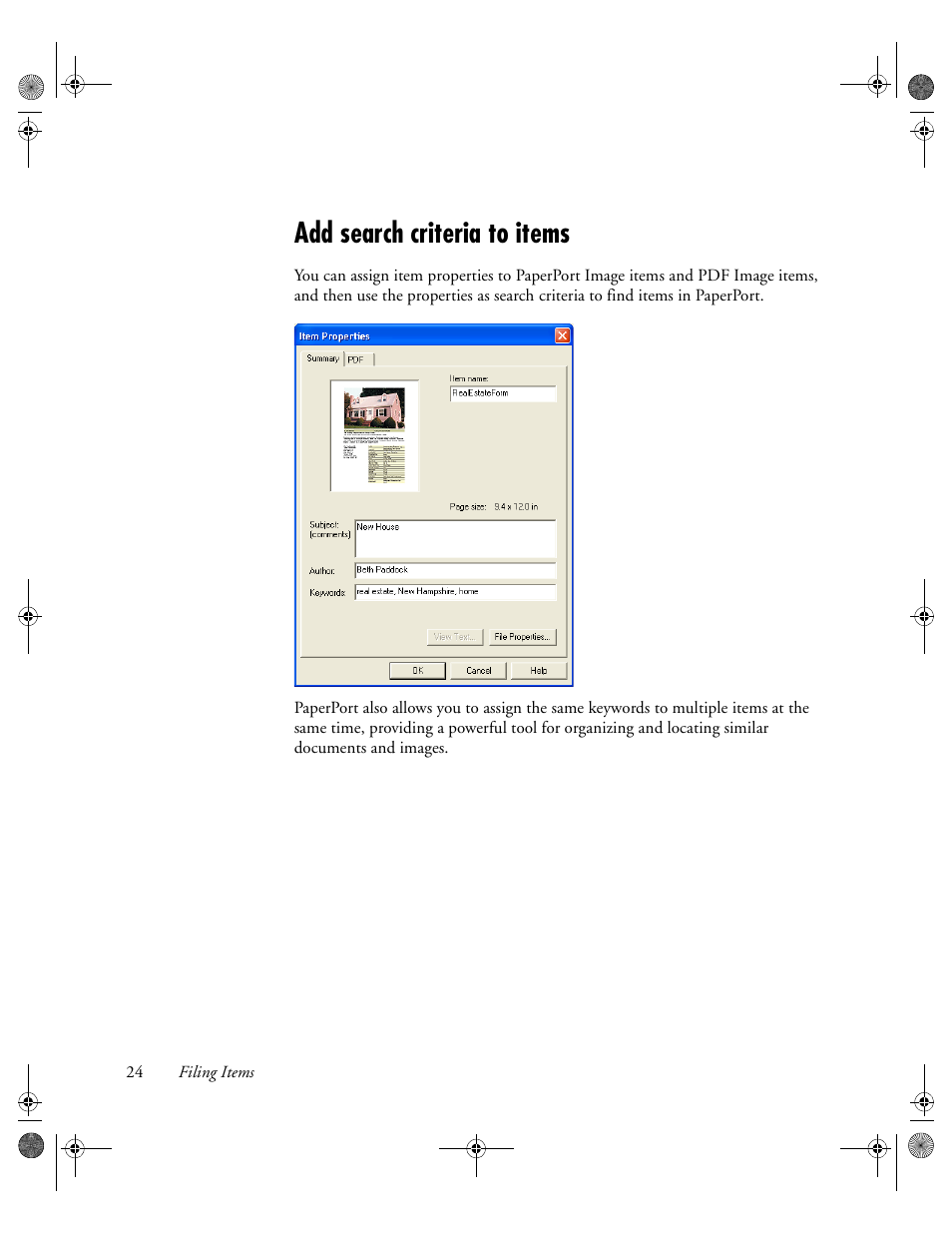 Add search criteria to items | Konica Minolta Unity User Manual | Page 24 / 35