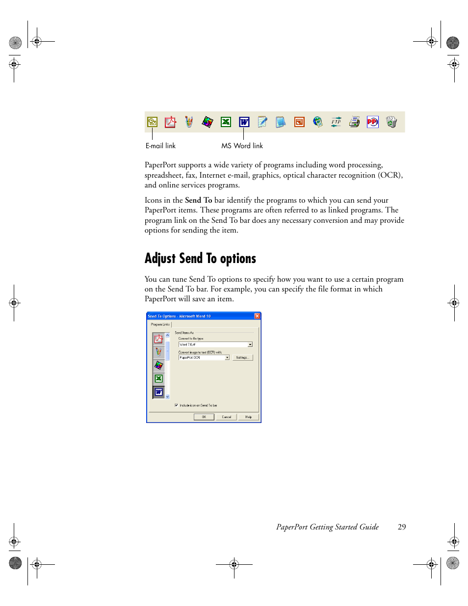 Adjust send to options | Konica Minolta Unity User Manual | Page 29 / 35