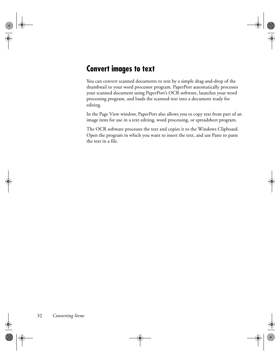 Convert images to text | Konica Minolta Unity User Manual | Page 32 / 35