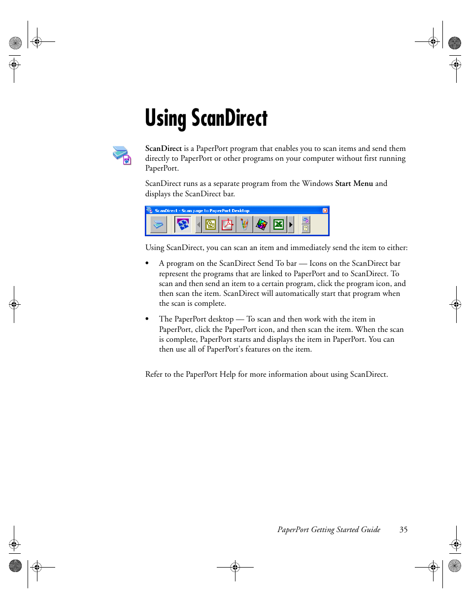 Using scandirect | Konica Minolta Unity User Manual | Page 35 / 35
