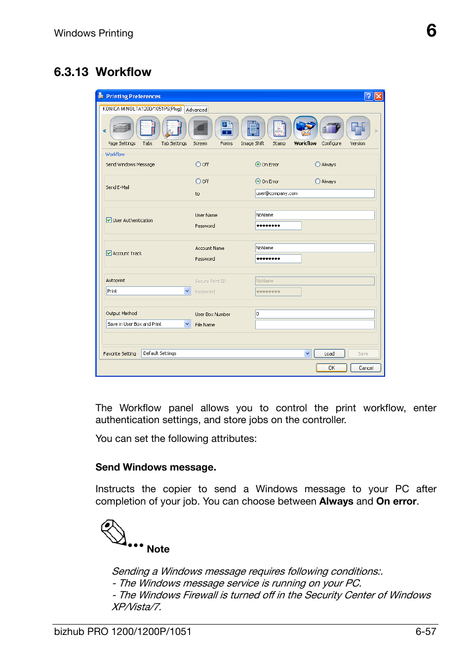 13 workflow, Workflow -57 | Konica Minolta bizhub PRO 1200 User Manual | Page 117 / 147