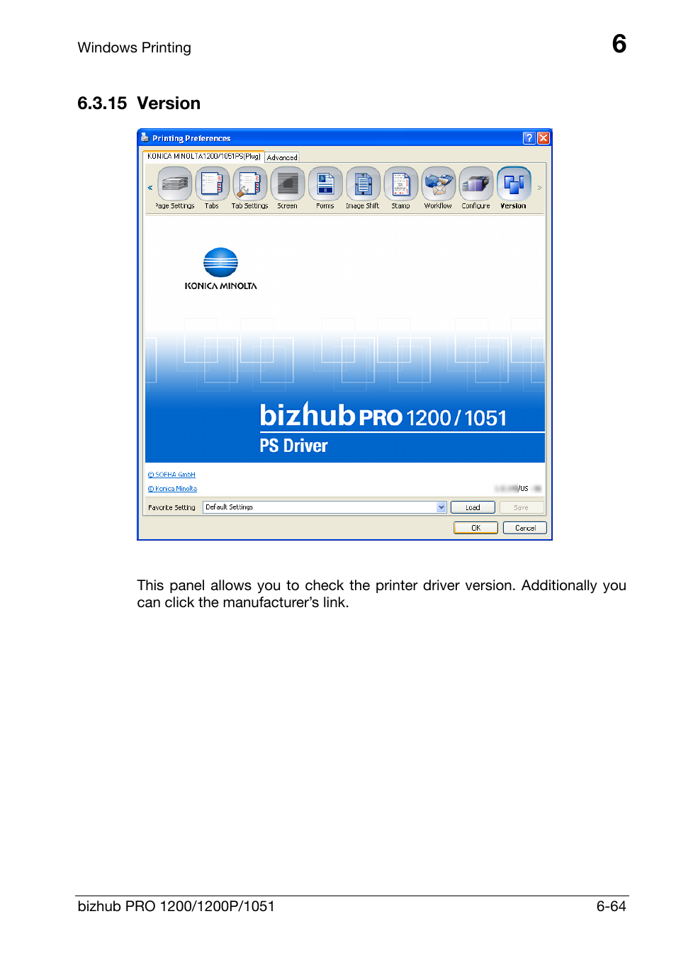 15 version, Version -64 | Konica Minolta bizhub PRO 1200 User Manual | Page 124 / 147