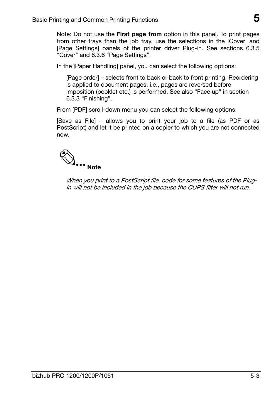 Konica Minolta bizhub PRO 1200 User Manual | Page 43 / 147