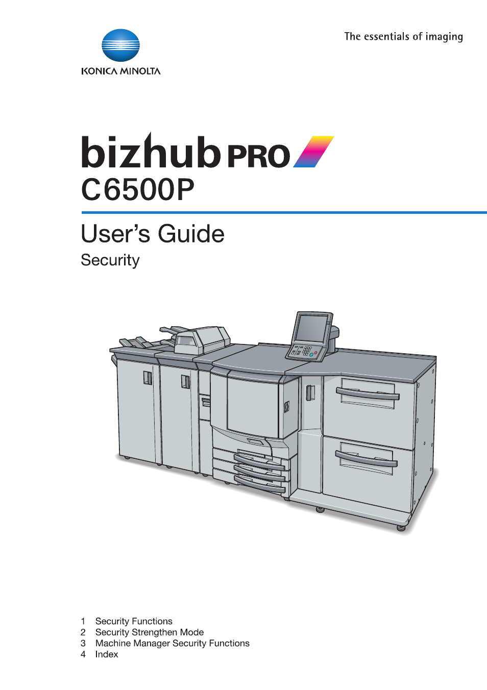 Konica Minolta bizhub PRO C6500P User Manual | 32 pages