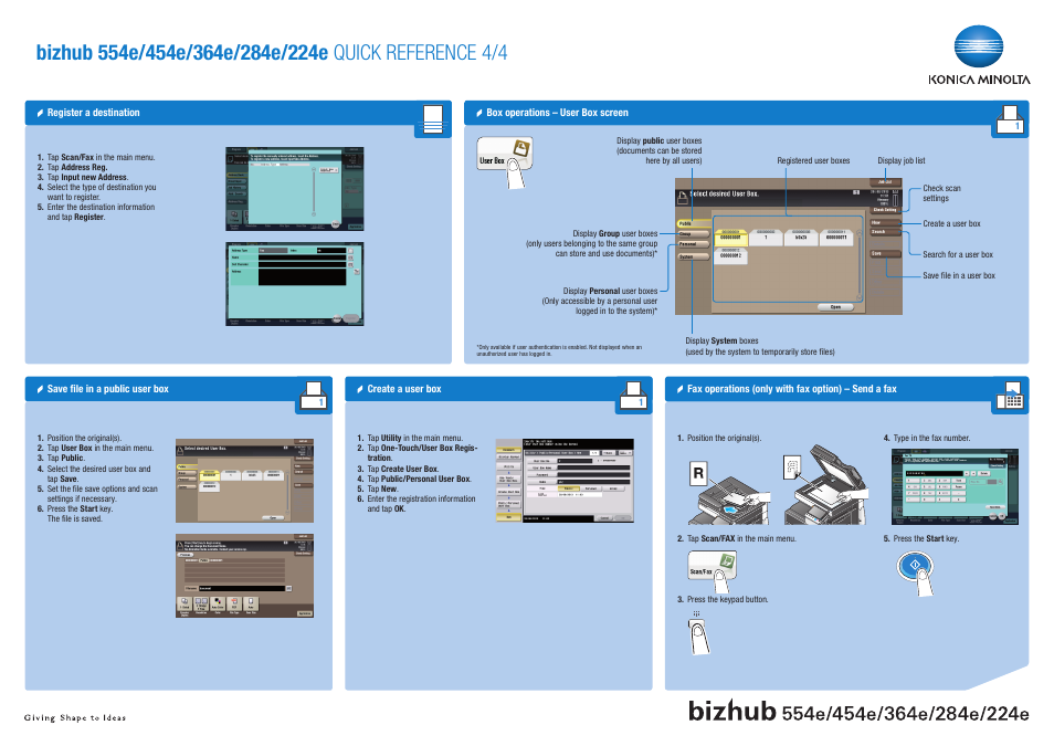 Konica Minolta bizhub 364e User Manual | Page 4 / 4