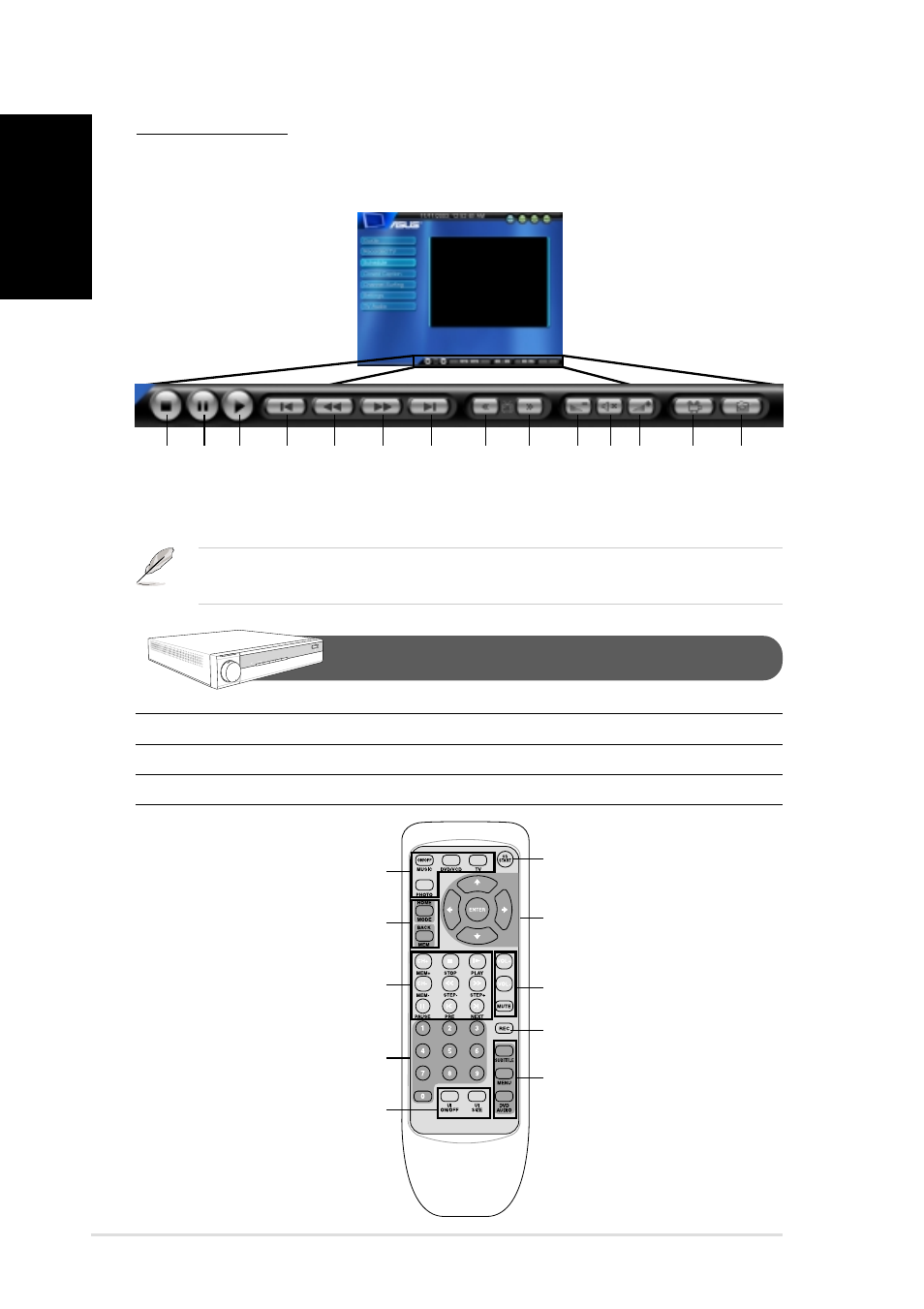 Remote controller, English, 22 asus digimatrix (ab-v10) | The control panel | Asus DiGiMatrix E1470 User Manual | Page 22 / 22