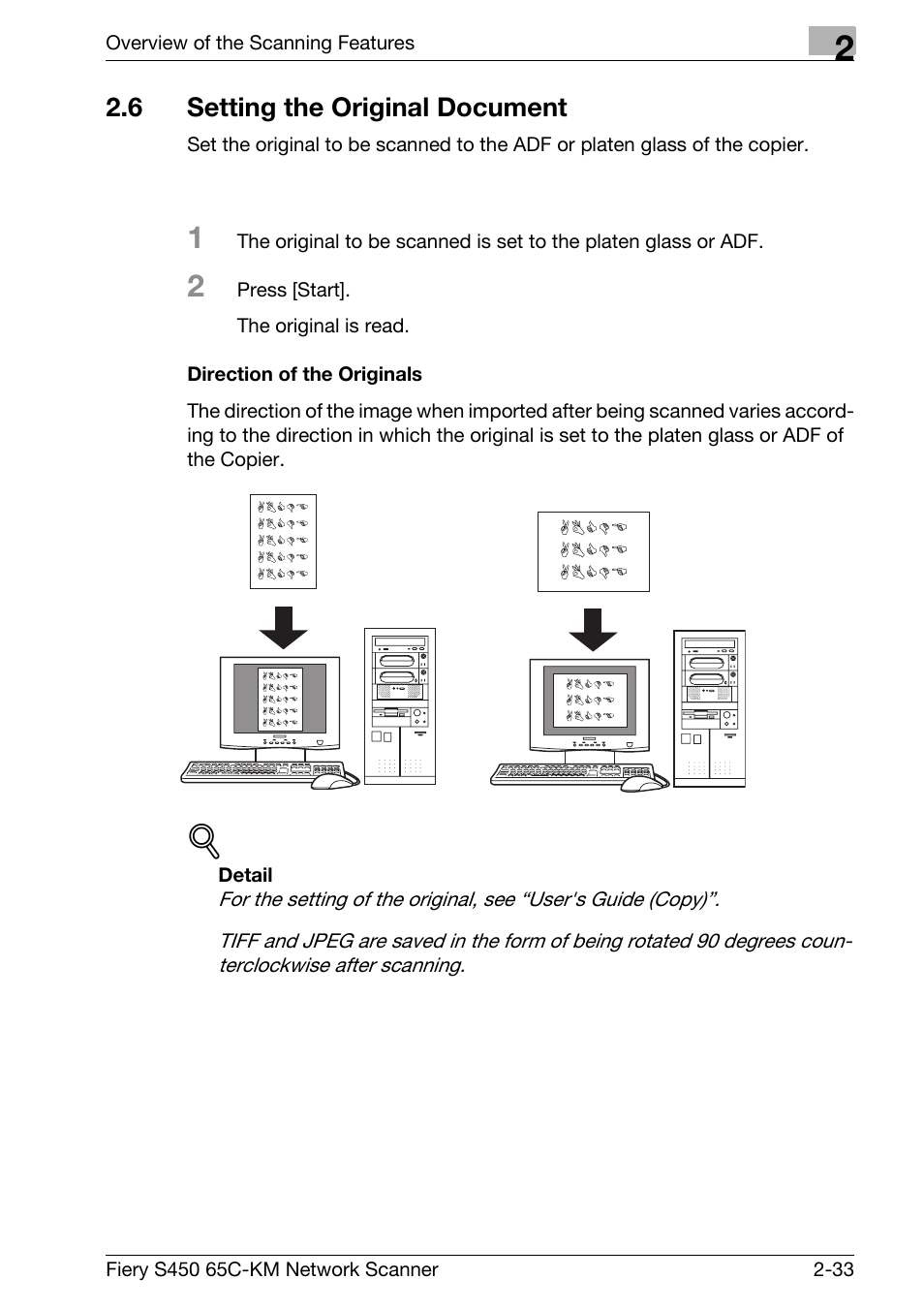 6 setting the original document, Setting the original document -33 | Konica Minolta bizhub PRO C6500P User Manual | Page 44 / 101