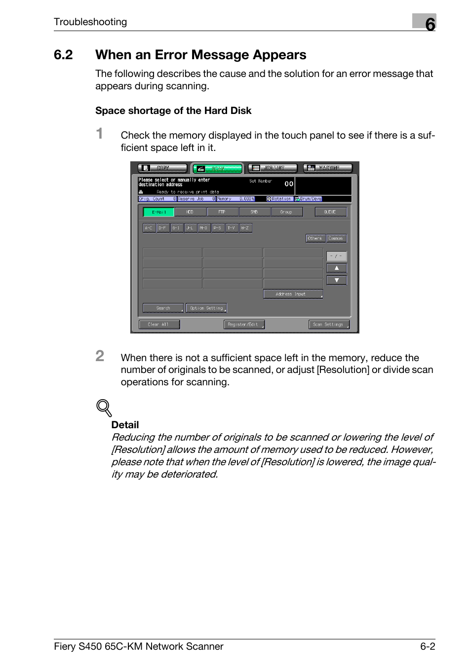 2 when an error message appears, When an error message appears -2 | Konica Minolta bizhub PRO C6500P User Manual | Page 96 / 101