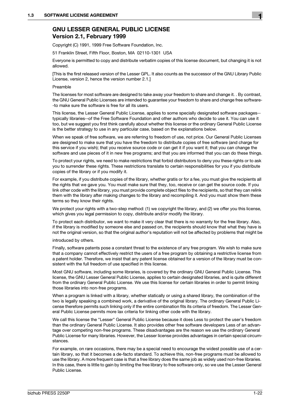 Konica Minolta bizhub PRESS 2250P User Manual | Page 24 / 92