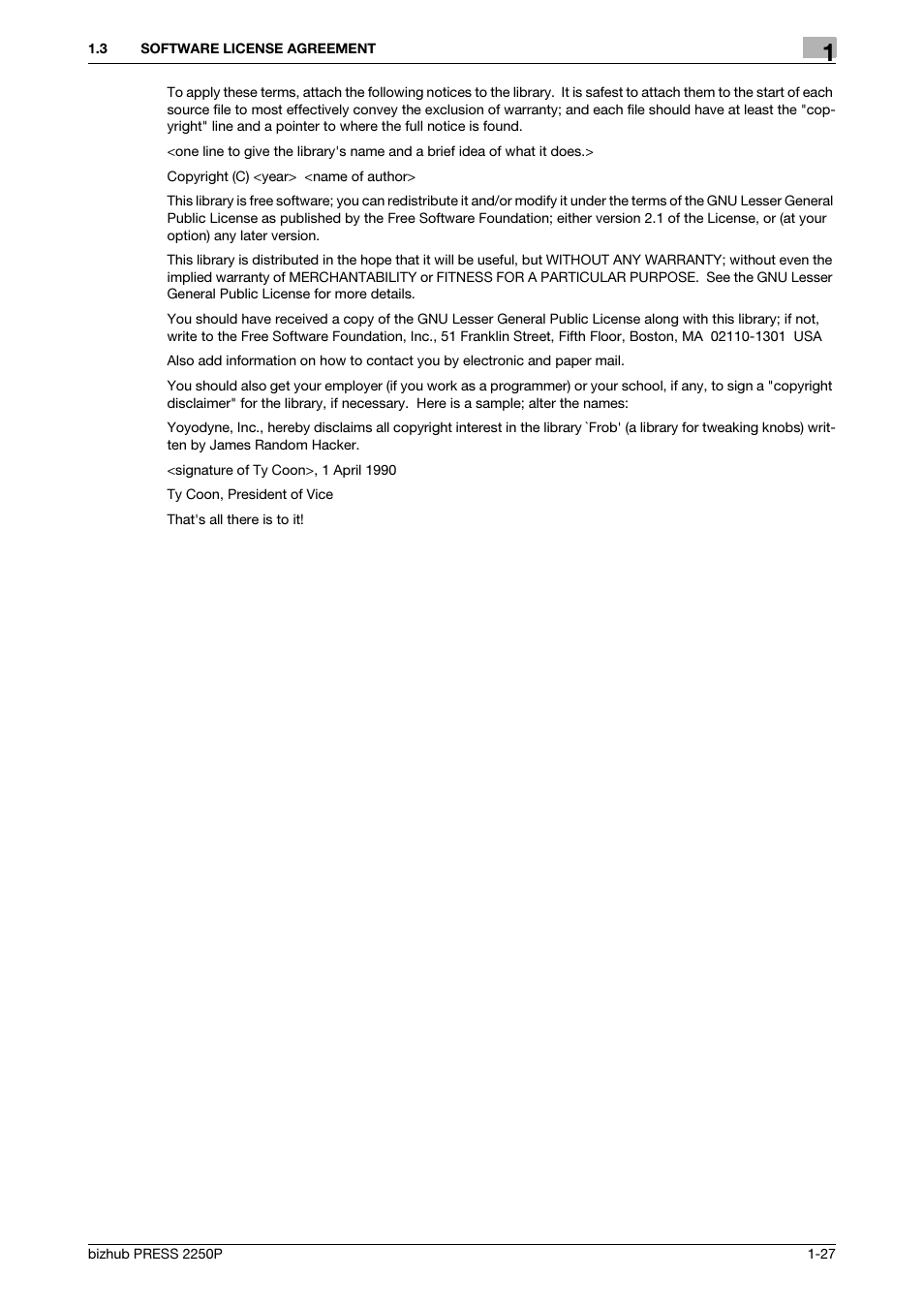 Konica Minolta bizhub PRESS 2250P User Manual | Page 29 / 92