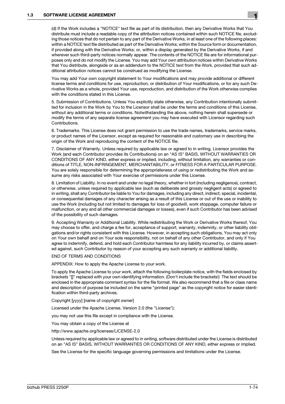 Konica Minolta bizhub PRESS 2250P User Manual | Page 76 / 92