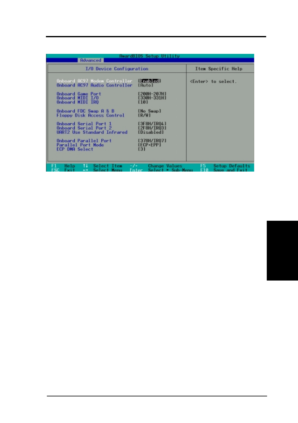 Bios setup, 2 i/o device configuration | Asus P4T-E User Manual | Page 63 / 96