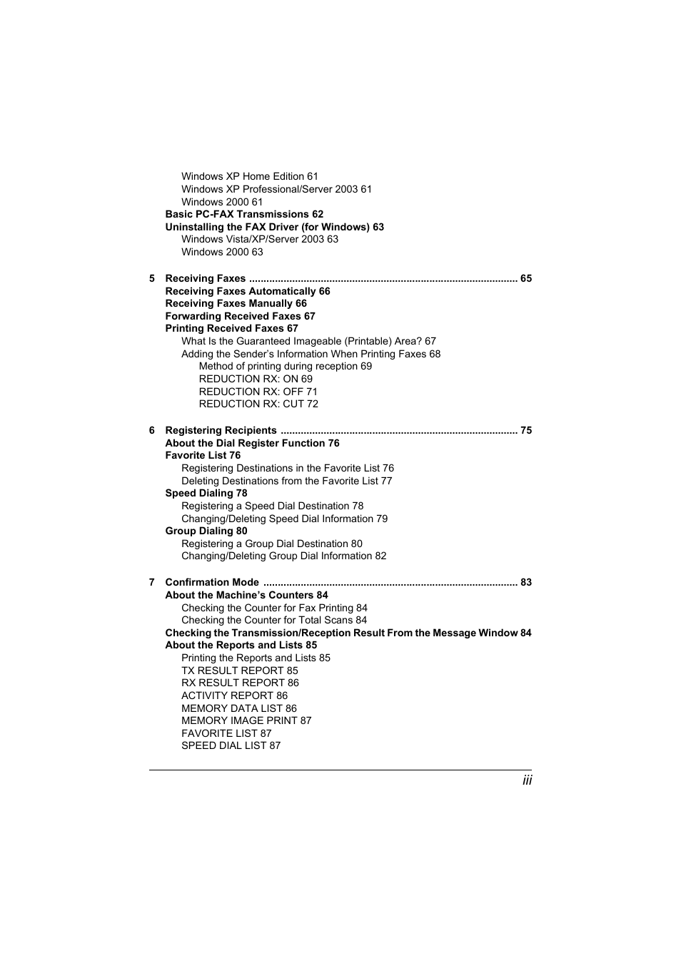 Konica Minolta bizhub C20X User Manual | Page 5 / 110